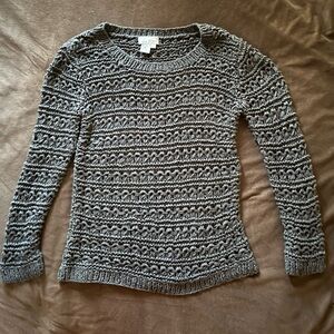 Spiegel Open Knit Sweater – Textured Crochet Style / Lightweight Gray